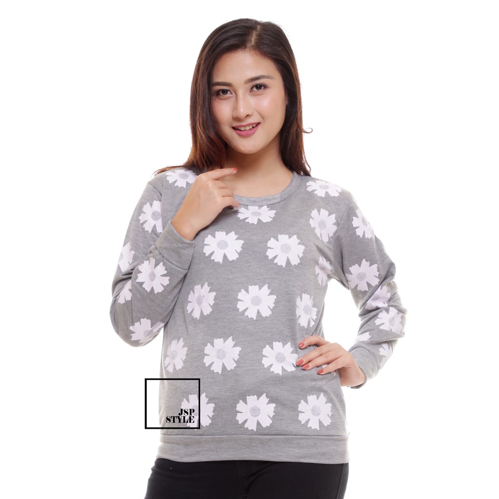 Shabby chick abu blouse wanita I fashion wanita I tanah 