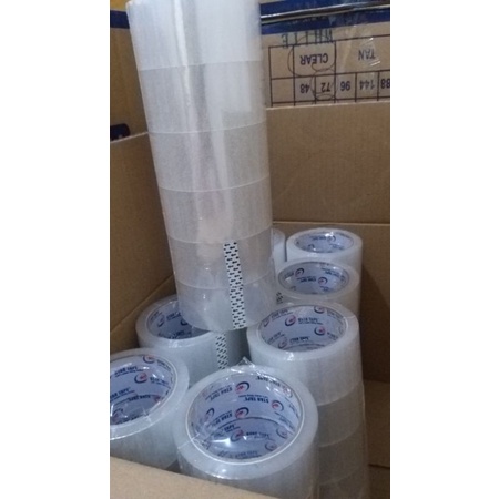 LAKBAN BENING ( 1 DUS )  PUTIH &amp; COKLAT - STAR TAPE - Selotip Isolasi Clear Cokelat Putih Lengket Kuelitas Terbaik Murah 90 Yard X 45 mm (2 Inch) - Tape Perekat Pengikat Pelengket Lakban Murah Lakban Kualitas Terbaik