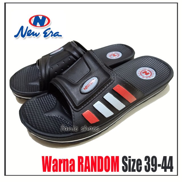 New Era Sandal Selop Kokop Pria 39-44 Jumbo / Sandal Laki Murah / Sandal PVC / Sandal Kokop Anti Air