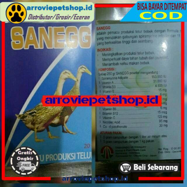 

SANEGG 20 GR PEMACU PRODUKSI TELOR BEBEK