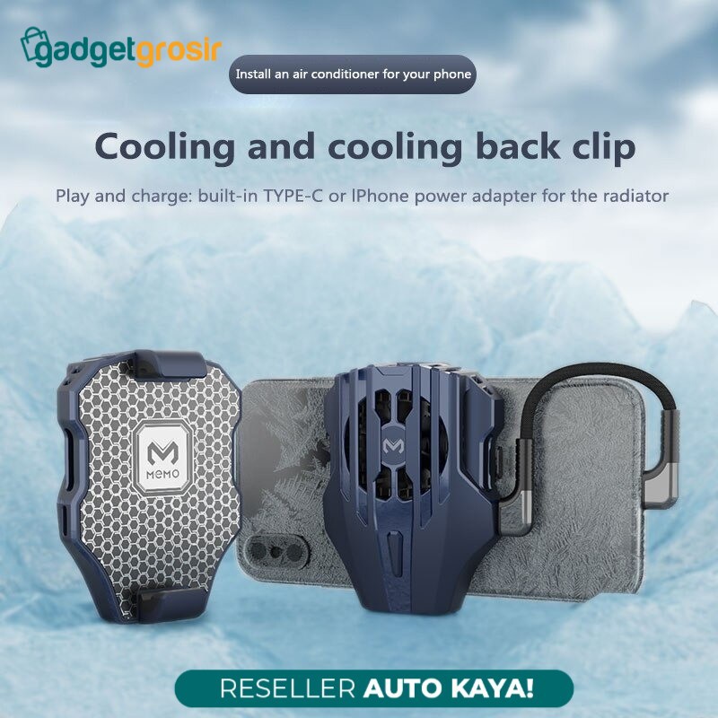Cooling Fan Memo DL02 3 Level Dingin Original Garansi Mobile Phone Cooler Gaming Kipas Pendingin HP 