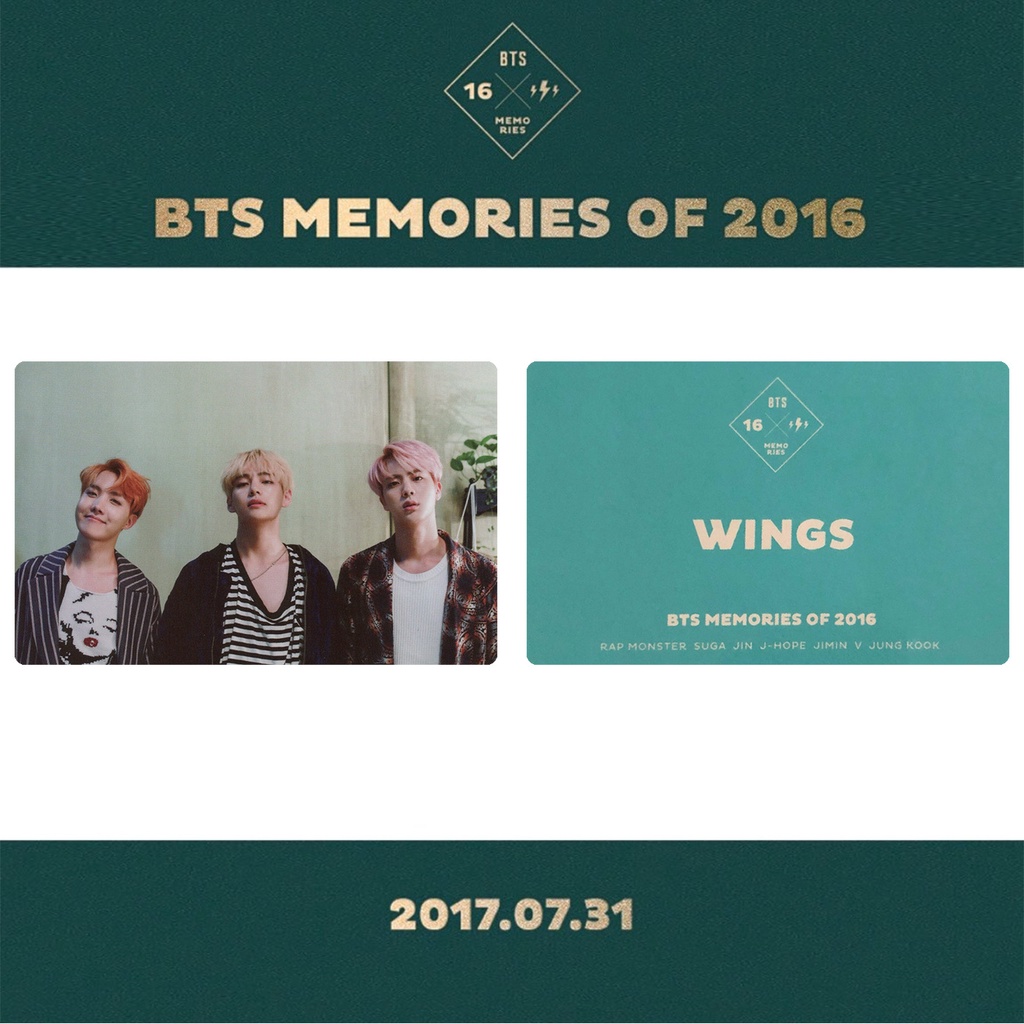 Kartu Lomo Foto Bts 2016 SUGA JiMin V RM Jin J-Hope Jung Kook