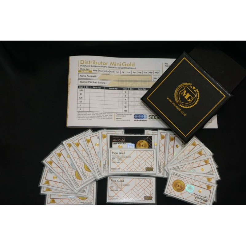 Logam Mulia MiniGold 0.5 gr Koin Emas Murni 24K