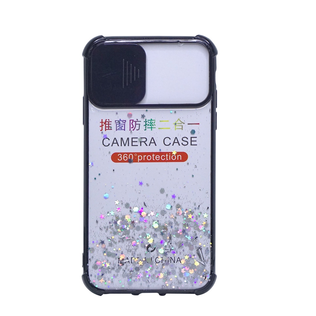 MallCasing - iPhone 6G | 6G+ | 7G+/ 8G+ | XR | XS Max | X/ XS Soft Case Dove Candy Glitter Tutup Lensa