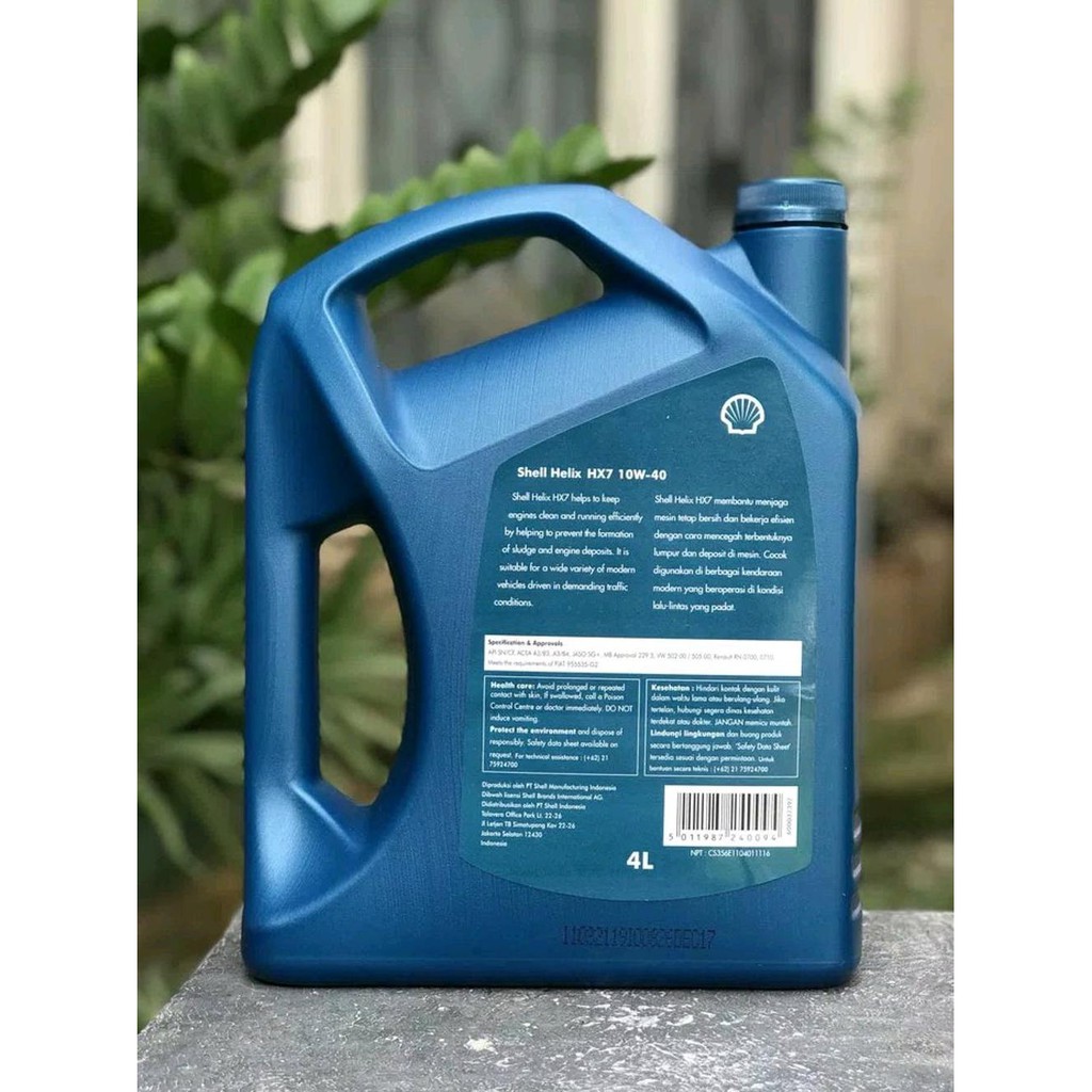 Jual Cepat Oli Shell Helix Hx7 Sae 10W40 Galon 4 Liter