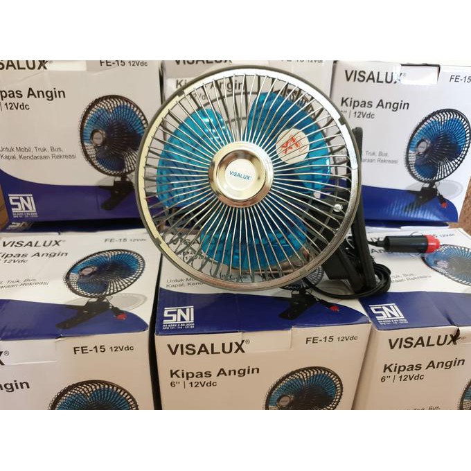 BERKUALITAS Kipas Angin Mobil VISALUX 6inch 12 Volt DC -OTOGEAR