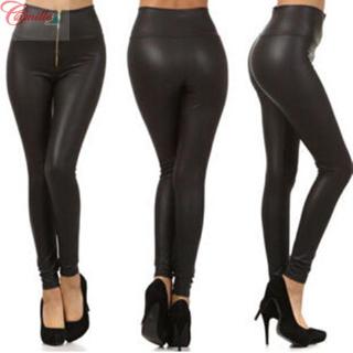  Celana  Legging Bodycon Wanita  dengan Model Resleting dan 