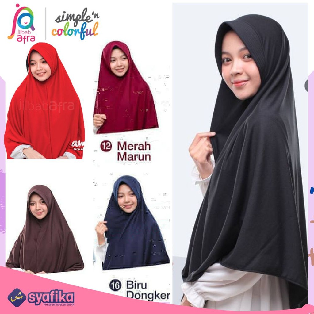 JILBAB AMIRA SIZE JUMBO - BERGO PET ANTEM - JILBAB AFRA - HIJAB INSTAN BAHAN ADEM, NYAMAN &amp; LEMBUT