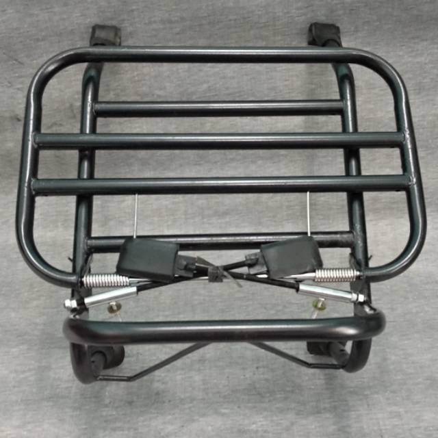 Front rak Rak depan lebar vespa super sprint px bagus hitam dan chrome dll
