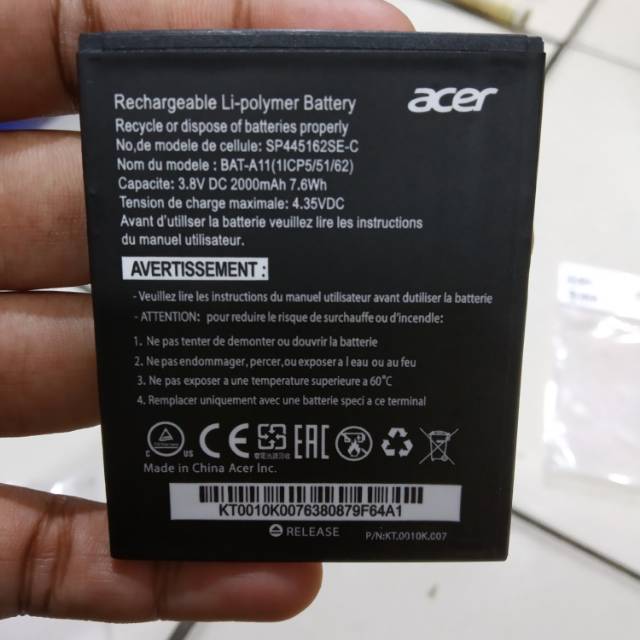 Baterai Acer Z530 BAT-E10 BAT E10 Original