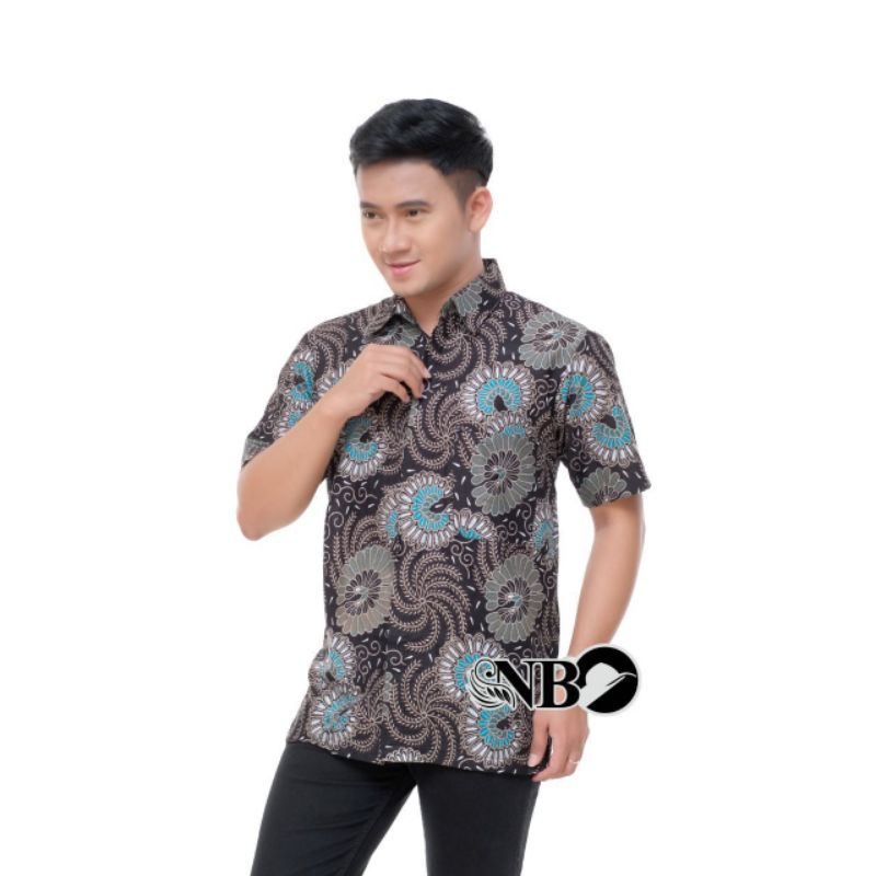 BATIK COUPLE MODERN ATASAN BATIK KANTOR LENGAN PANJANG BY BATIK GHANIA