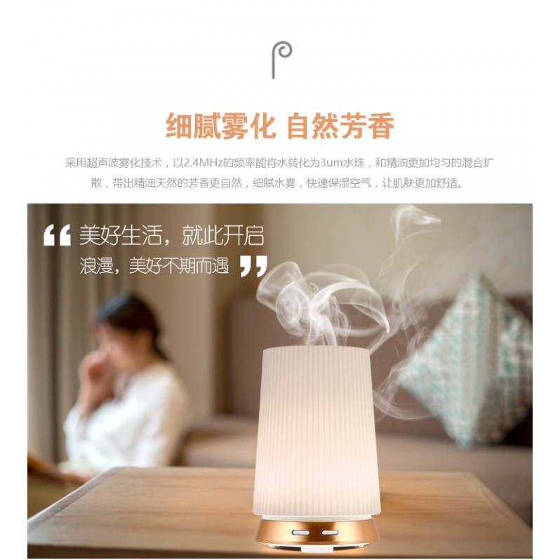 H44 Humidifier Essential Oil Diffuser Purifier LED Light 100ml