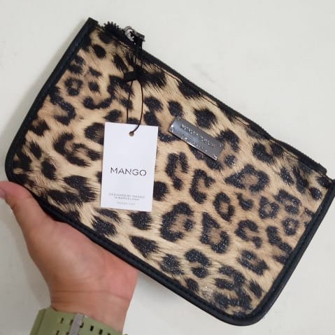 CLUTH DOMPET WRISTLET MANG0 MNG MOTIF TIGER MEDIUM IMPORT PREMIUM #3008