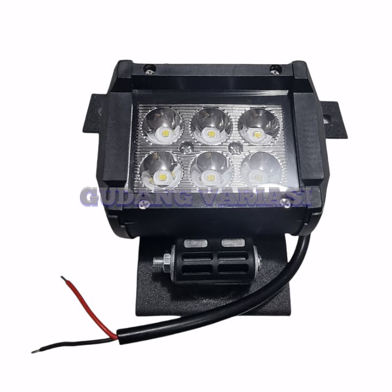 PAKET BREKET LAMPU RX KING + BREKET PLAT NOMOR RX KING + LAMPU TEMBAK CWL 6 LED KOTAK