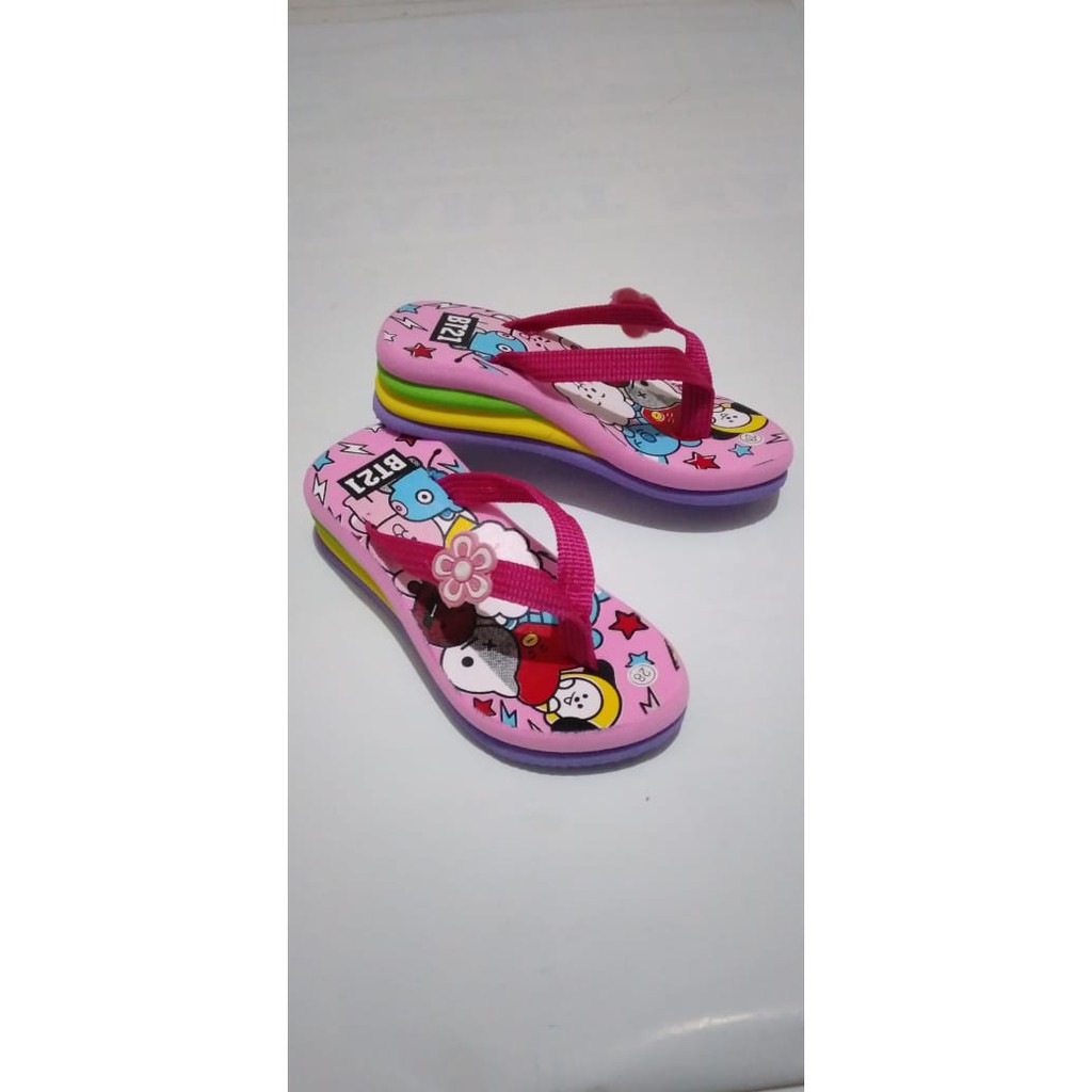 SANDAL WEDGES ANAK GAYA KOREA BT12 JPT KATO TERBARU