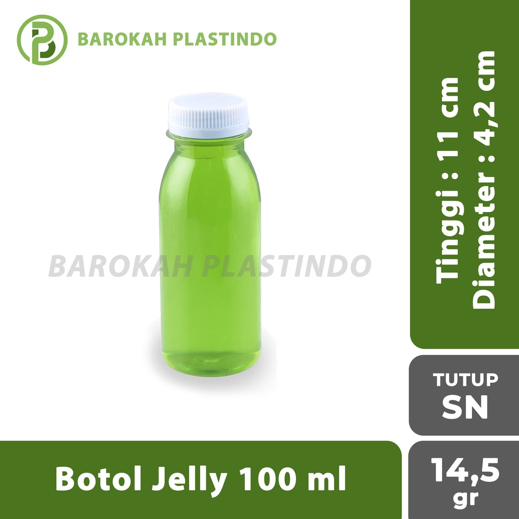 Botol Jelly 100 ml / Botol Zam Zam 100 ml / Botol Plastik Murah Mini / Botol Plastik 100 ml