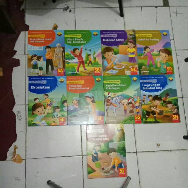 Buku teks tematik terpadu untuk SD kelas 5( paket 5 a s/d 5i)