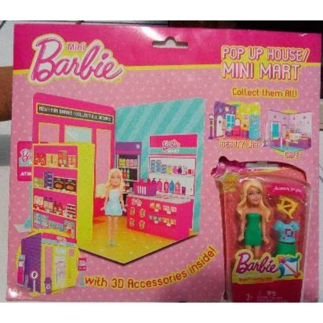 barbie pop up house