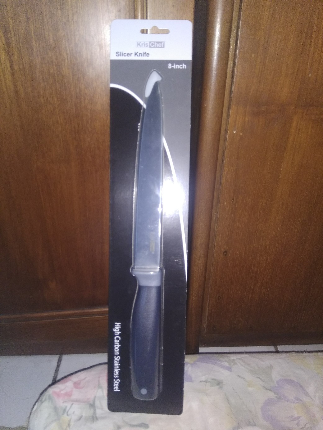 Krischef 20 Cm Pisau Dapur Pengiris - Hitam