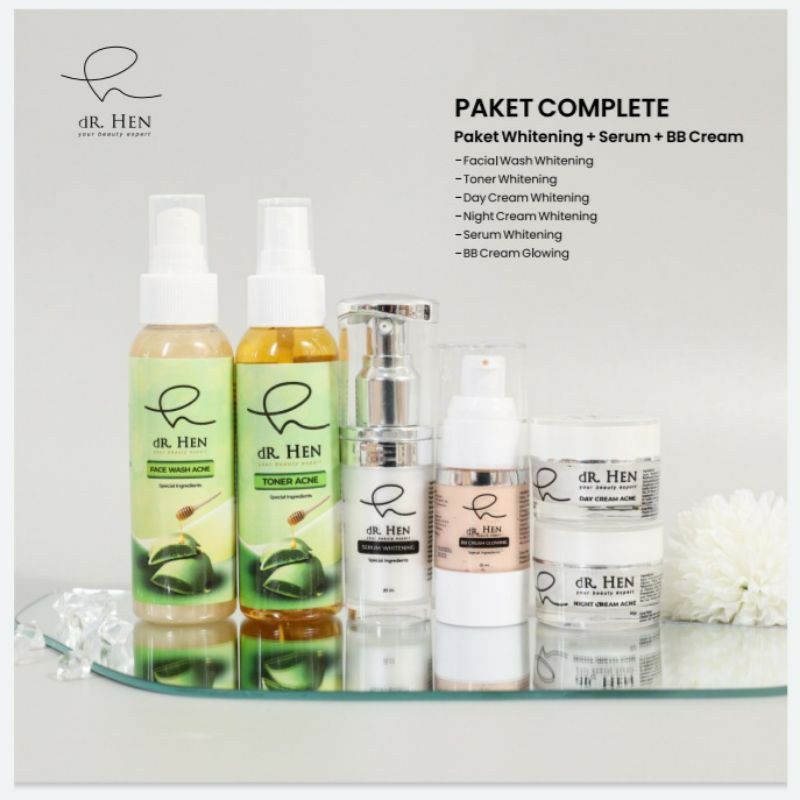 Jual dR. Hen Skincare Paket Set Complete Perawatan Wajah Kompelit
