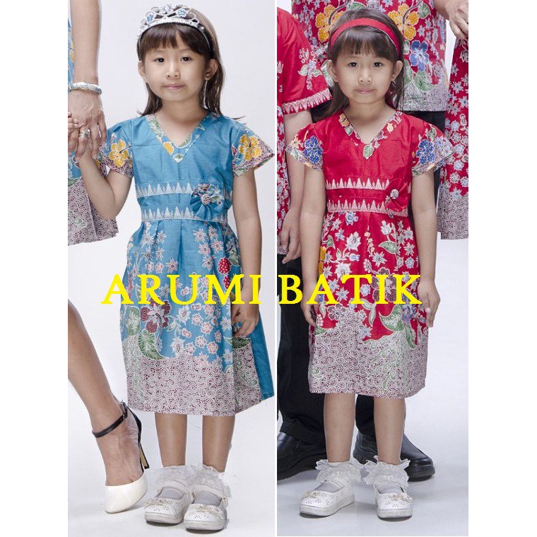 Dress / Dres / Terusan / Baju Batik Anak Perempuan 2133