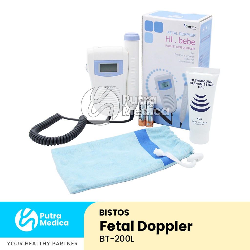 Bistos HI-bebe Fetal Doppler Digital LCD BT200 / Pengukur Denyut Detak Jantung Janin