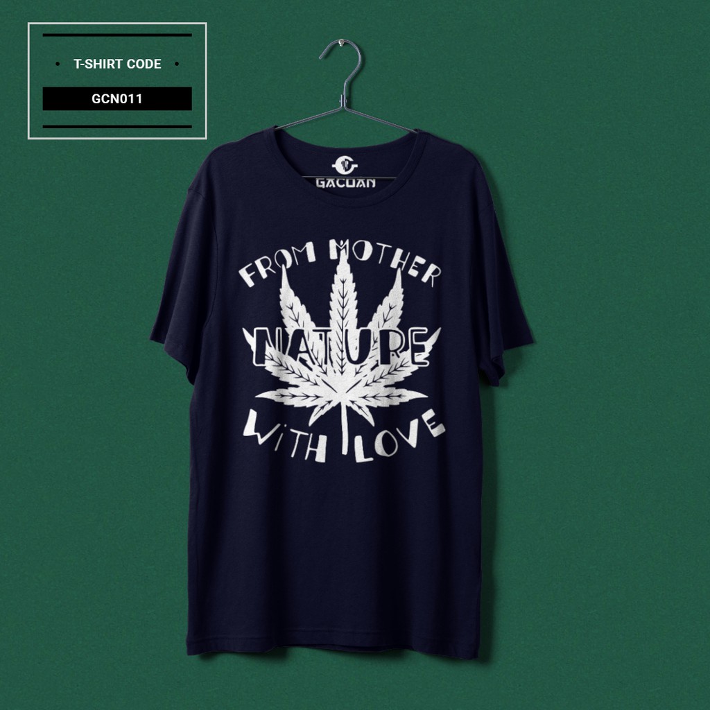 Pakaian Pria Baju Kaos Distro Reggae Rasta Nature With Love Gacoan Store GCN011
