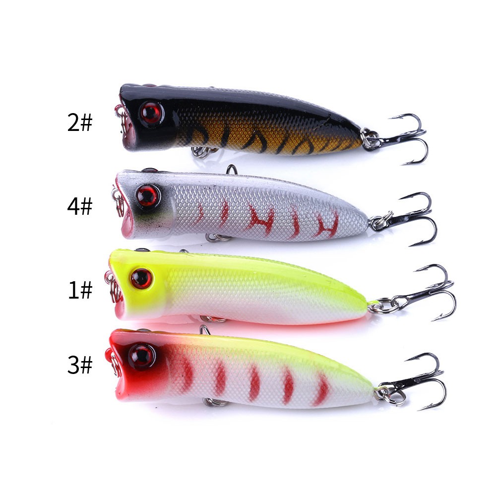 Hengjia 4pcs Umpan Pancing Ikan Bass 5.5cm / 5.4g