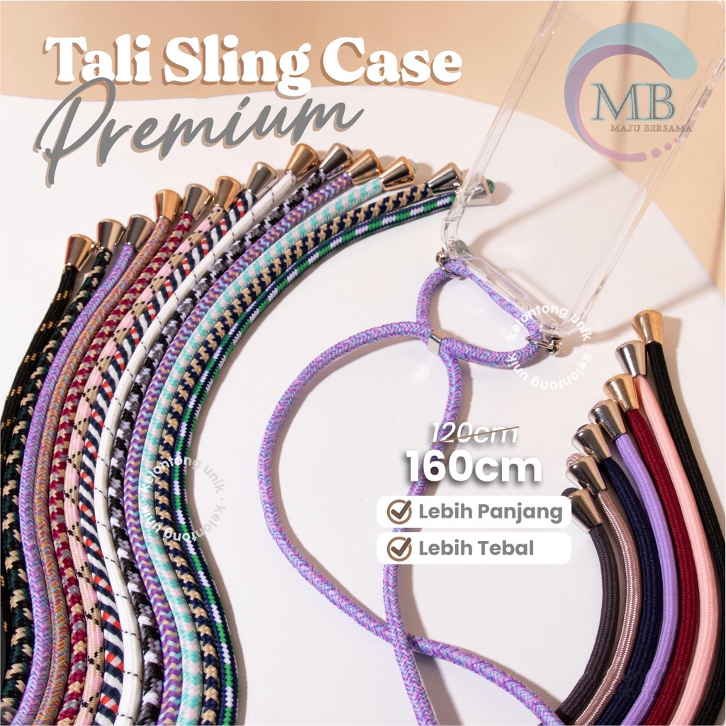 Tali Baut sling case slingcase Tali Lanyard Hp Strap Gantungan premium leher plus Mur + Baut sekrup stainless candy koper choice dove universal MB2503