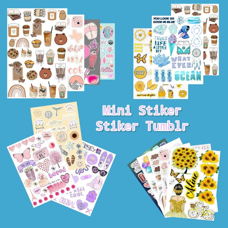 

1 set stickers aesthethic / jornal stickers / scrapbook / stiker sumer light / mini stiker