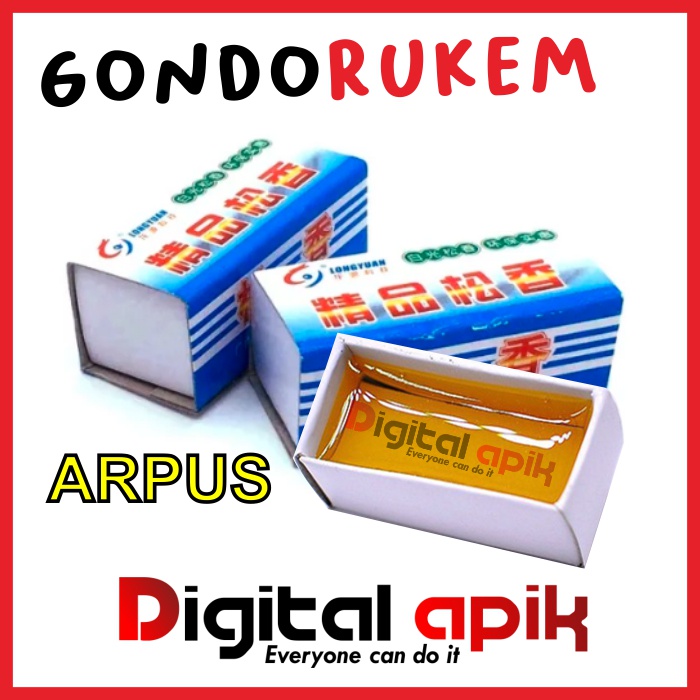 Gondorukem Arpus Solder Rosin Siongka Padat Flux Timah Patri Welding
