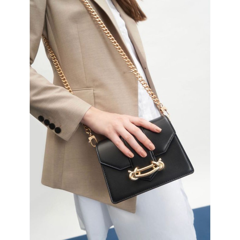 tas selempang wanita tali rantai branded authentic (ck annes)