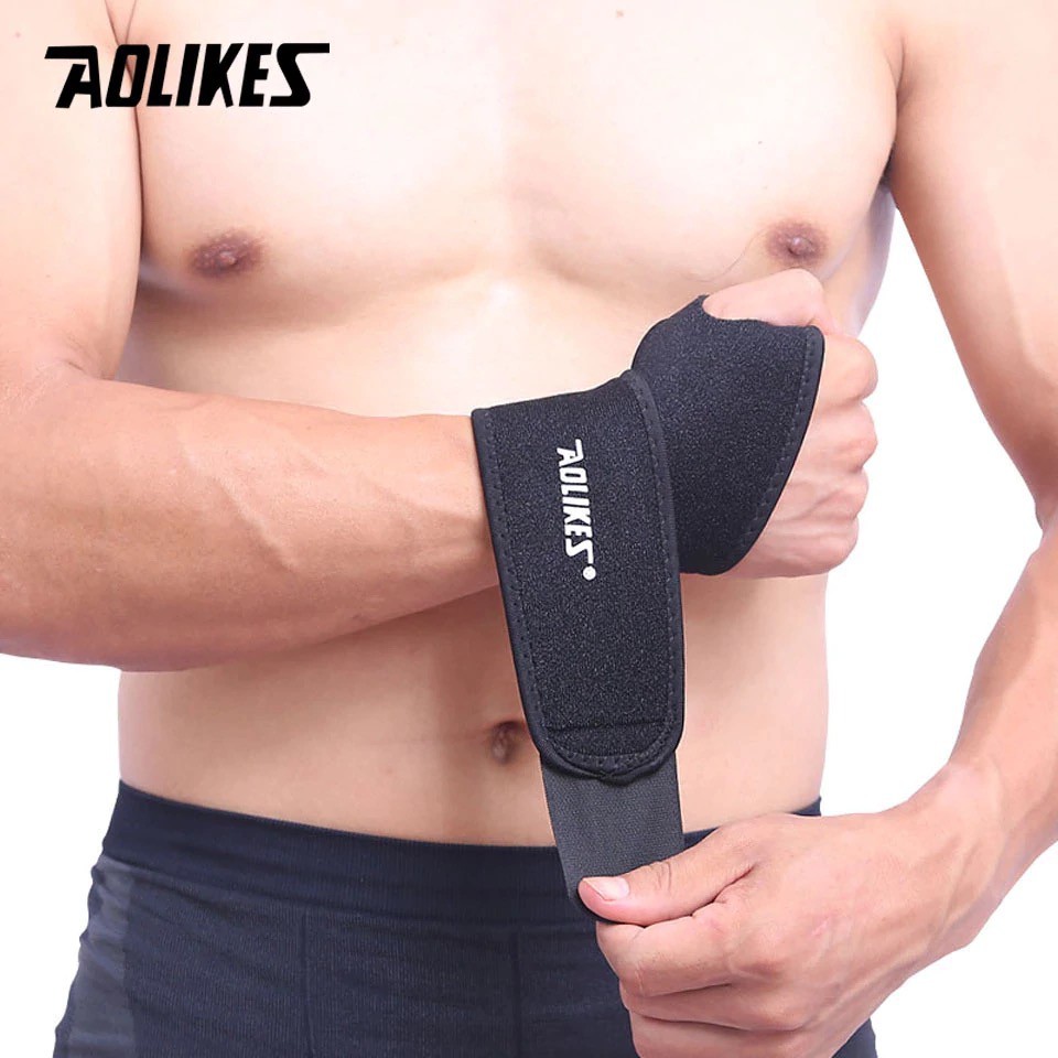 AOLIKES 7937 Thumb Strap Wrist Support / Wrist Wrap / Wristband - Deker Pelindung Pergelangan Tangan