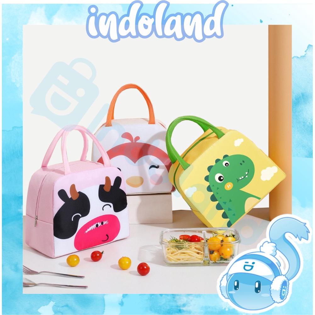 ☀ INDOLAND ☀  Lunch Bag Tahan Panas Bento Tas Penyimpanan kotak makanan Makan Siang serbaguna R807