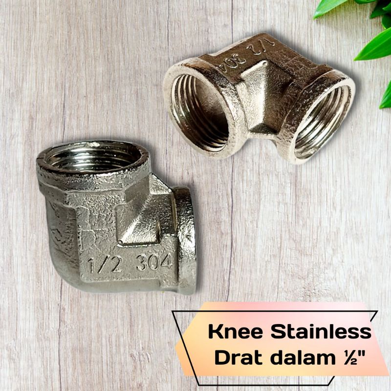 Knee Stainless 1/2" Drat Dalam / Elbow Stainless ½ inch