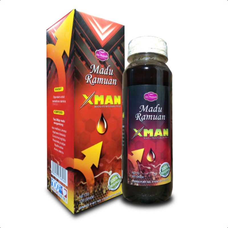 Madu Ramuan XMan Madu Penyubur Pria 330gr Annajaah / Memelihara Stamina  Pria