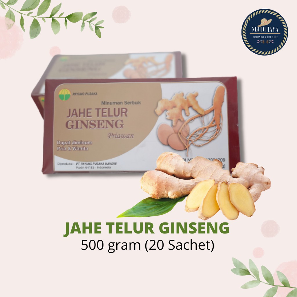 

JAHE TELUR GINSENG PAYUNG PUSAKA PRIAWAN