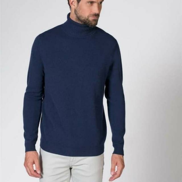 KAOS PRIA LENGAN PANJANG / KAOS TURTLENECK POLOS