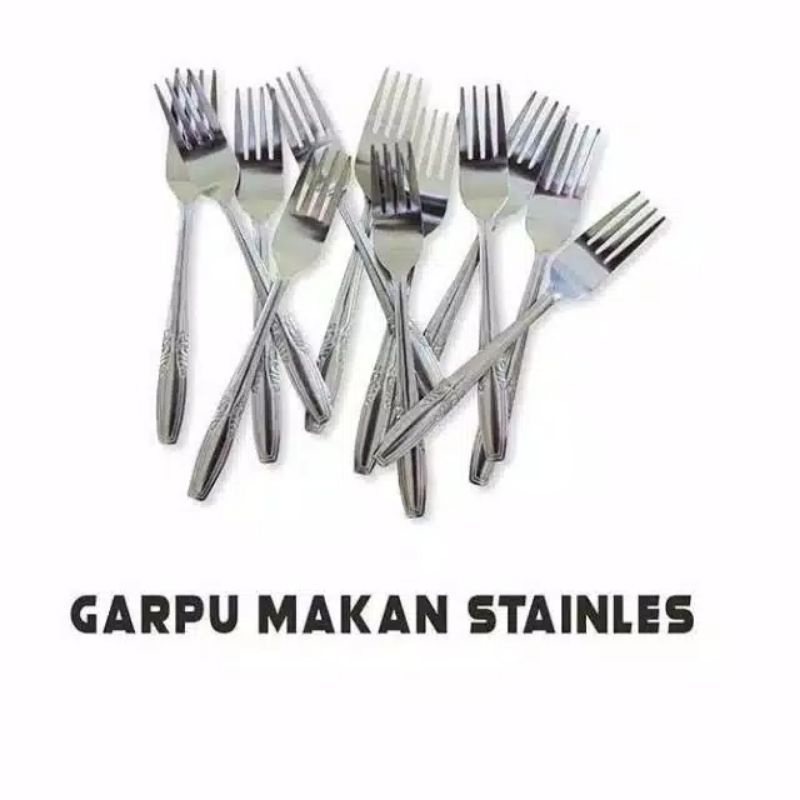 1 Pc GARPU MAKAN STAINLES SUPER MURAH