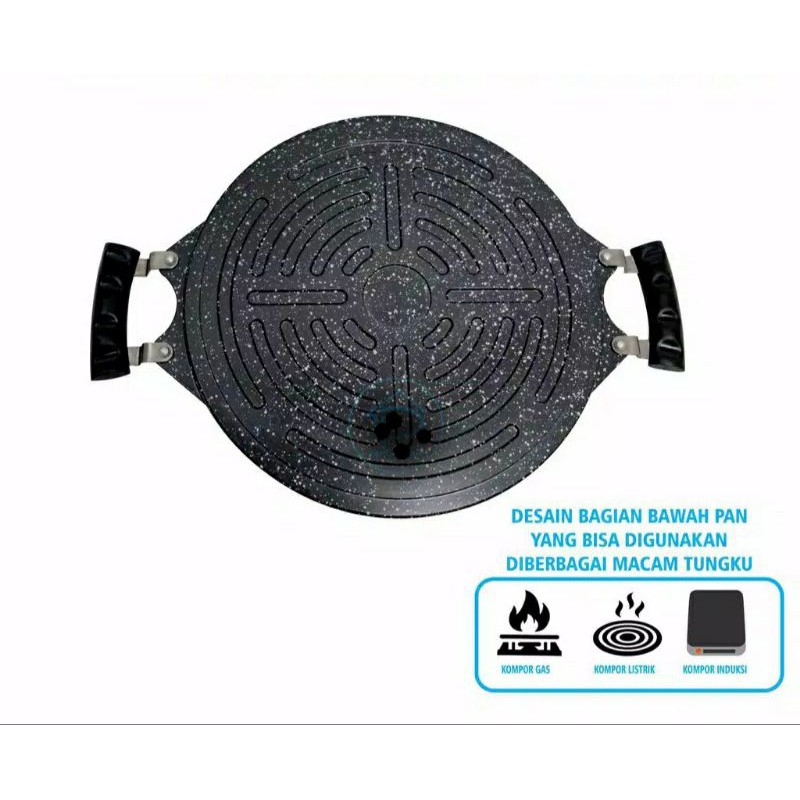 Grill pan bulat 30-Cm