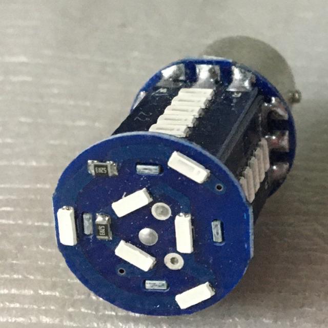 Lampu LED Rem Stop Bayonet 30 mata Strobo Kedip Mobil Motor Kaki 2 DC-12v new running-Biru