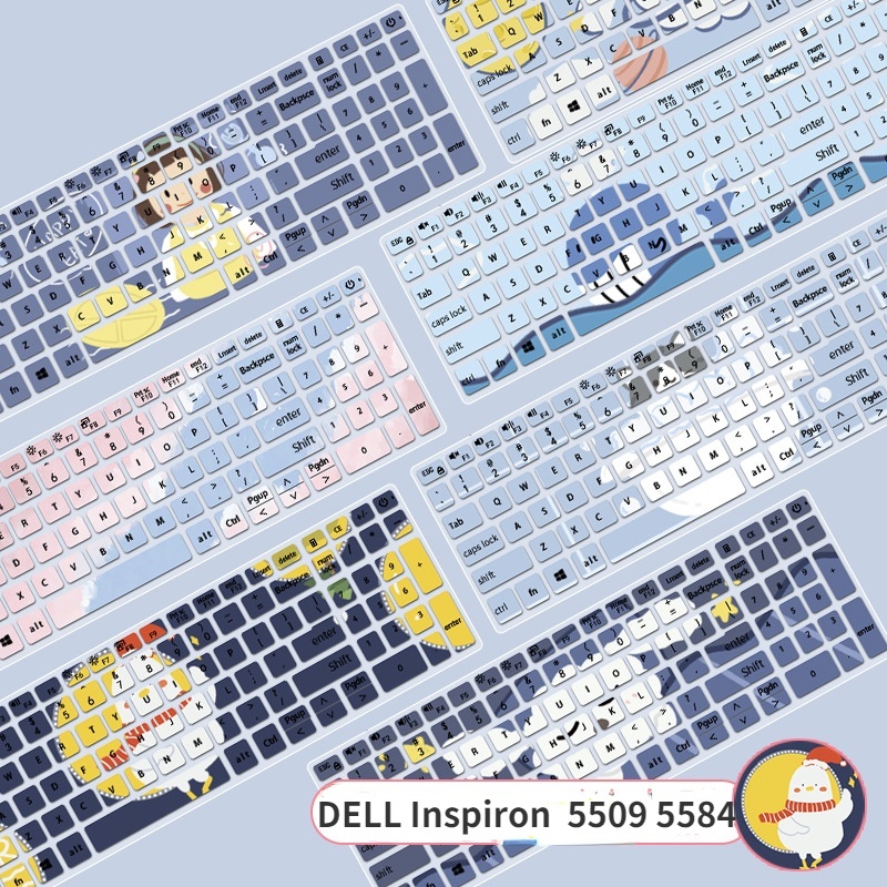 Cover Pelindung Keyboard Laptop Motif Kartun Untuk DELL Inspiron 5509 75015501 5584 7590 5570 7591 5598 15-5593 5000FIT-15 5590 5502 VOSTRO 7590 3510