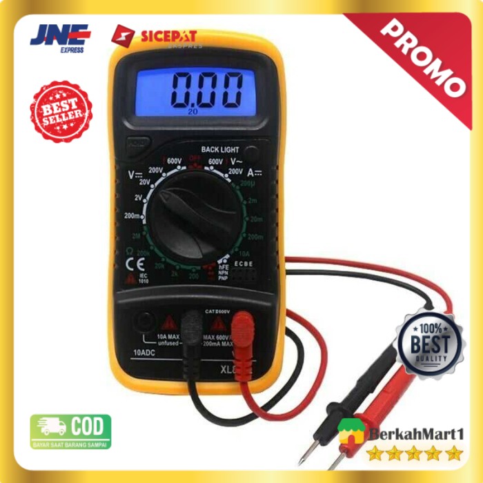 MULTITESTER Mini Digital Multimeter AC/DC Voltage Tester