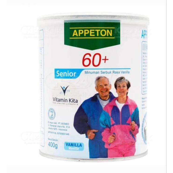 

Appeton 60+ Vanila 400 gram