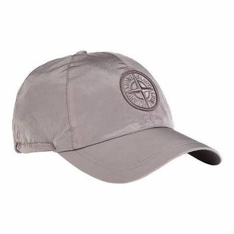 Stone Island Gray Nylon Cap Relective
