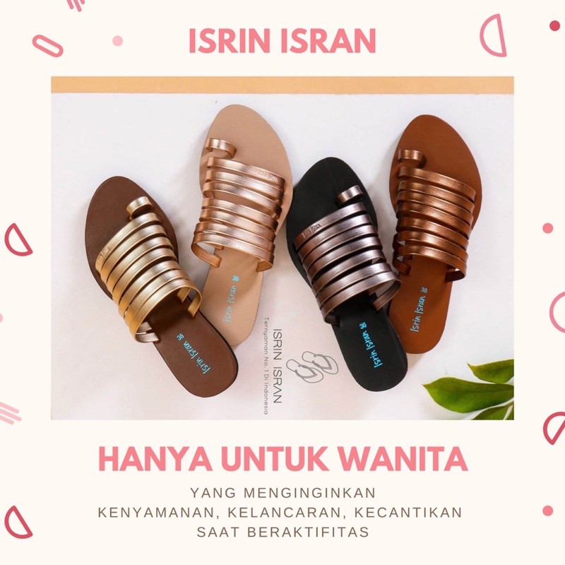 ( GLADY ) Sandal Tali Wanita Teplek Nyaman ISRIN ISRAN-3