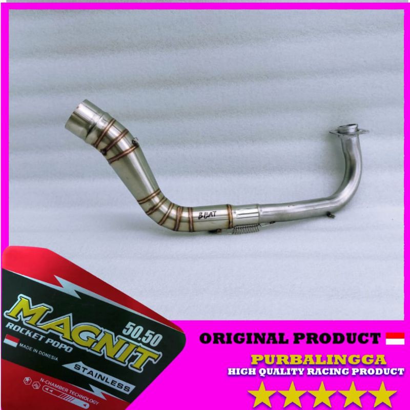 pipa leher knalpot beat fi karbu kolong full stainless leheran Scoopy beat esp street old lama bawah