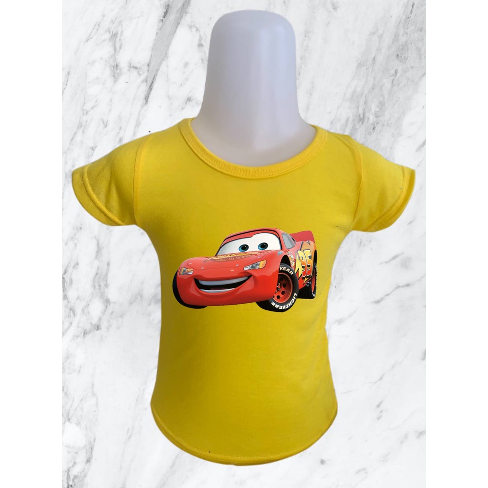 BAYAR DITEMPAT / BISA COD - Baju Anak Laki Laki cars merah / Baju Anak / Baju Kekinian / Kaos Anak motif cars merah