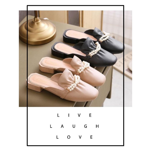 Sepatu Fashion Flat Jelly Shoes Vogue Mutiara Import High Quality RF