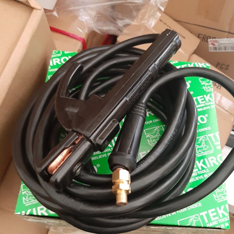 kabel las set 10 meter plus stang las kabel mesin las listrik
